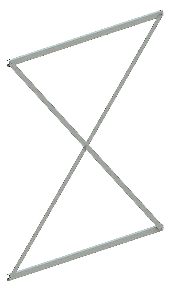 Kreuzverbinder für Kragarmregal leicht, Feldbreite 1000 mm