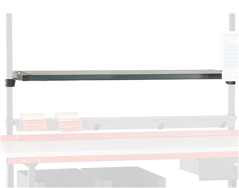 Ablagebord, (BxT) 1600 x 400 mm, für Tischbreite 2000 mm, Flächenbelastung bis 50 kg