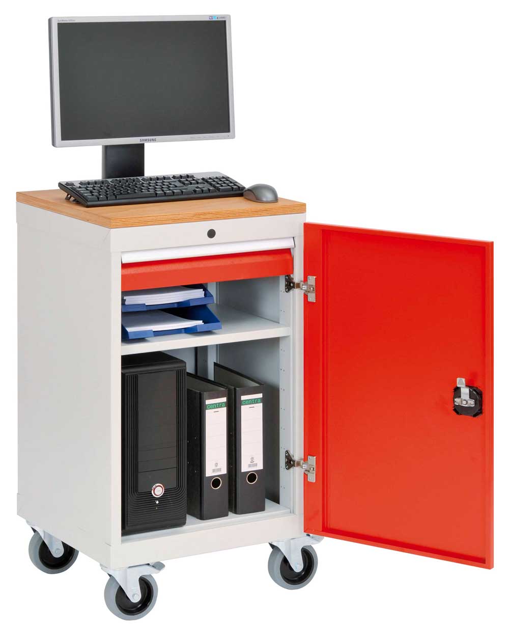 Beispiel PC-Schrank mit Mobilzusatz