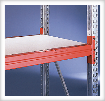 Spanplattenboden mit abgesetzter Tiefenauflage, (BxTxH) 3300 x 800 x 19 mm, Fachlast: 315 kg 