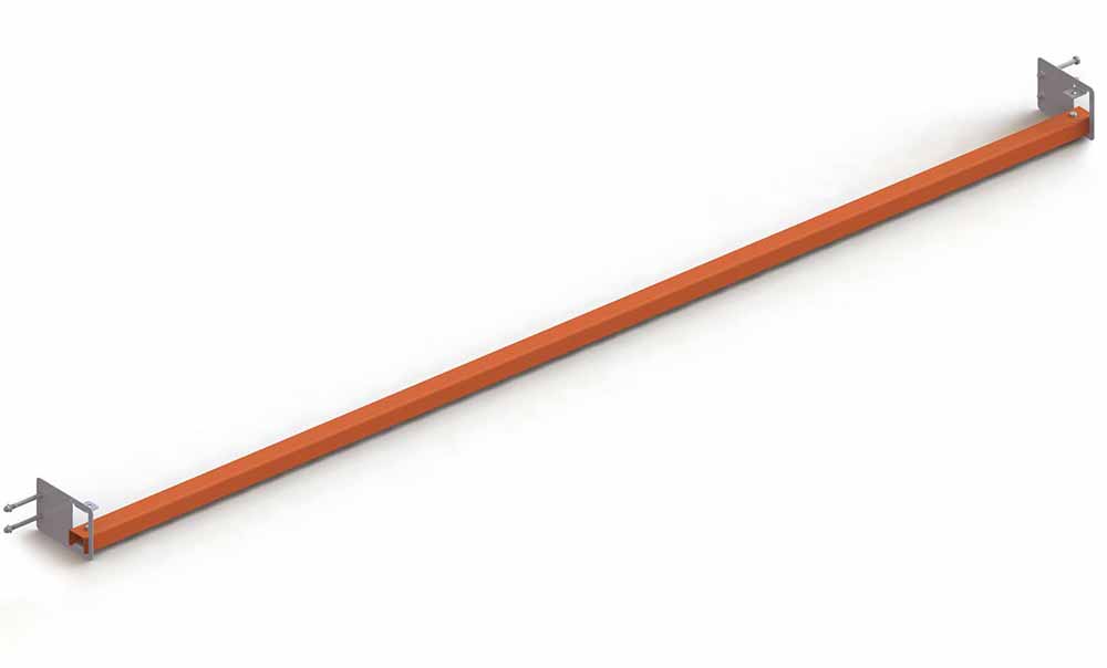 Durchschubsicherung L-100, leicht, 2700 mm (L), rotorange