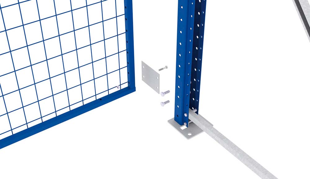 Befestigungsset Rückwandgitter schwer, 100 mm
