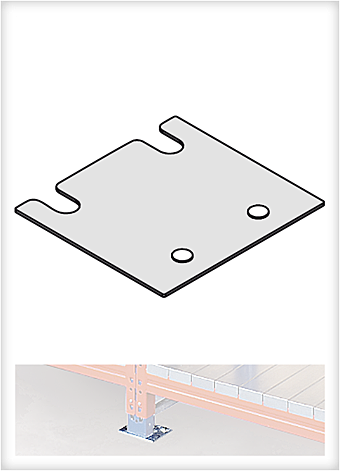 Unterlegblech, (HxBxT) 1 x 140 x 130 mm, verzinkt