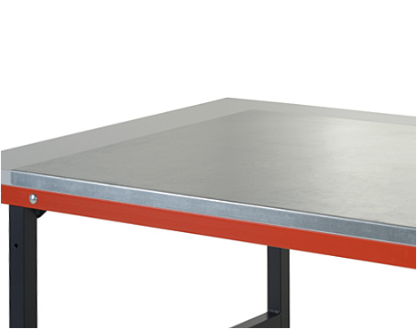 Blechauflage, (BxTxH) 1000 x 800 x 2 mm, Stahlblech, verzinkt