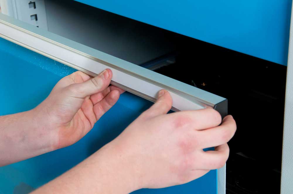 Beschriftungsstreifen mit Klarsichtabdeckung Serie 700-100