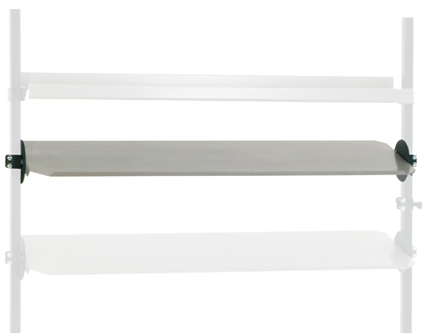 Schrägablage, (BxTxH) 1630 x 450 x 60 mm, für Tischbreite 2000 mm, Neigung stufenlos einstellbar, mit Rutschkante, Flächenbelastung bis 50 kg