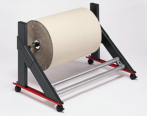 5.0 Abrollbock, fahrbar, (BxTxH) 1590 x 770 x 680 mm, Rollendurchmesser Ø 750 mm, Rollenbreite: 1250 mm, Rollengewicht: bis 200 kg