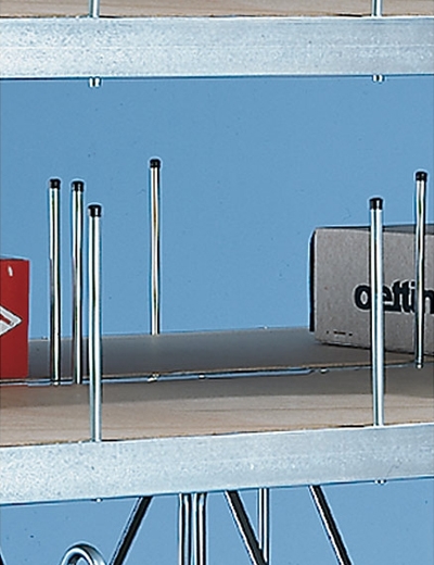 Steckrohr zur Fachunterteilung, Höhe: 350 mm, verzinkt