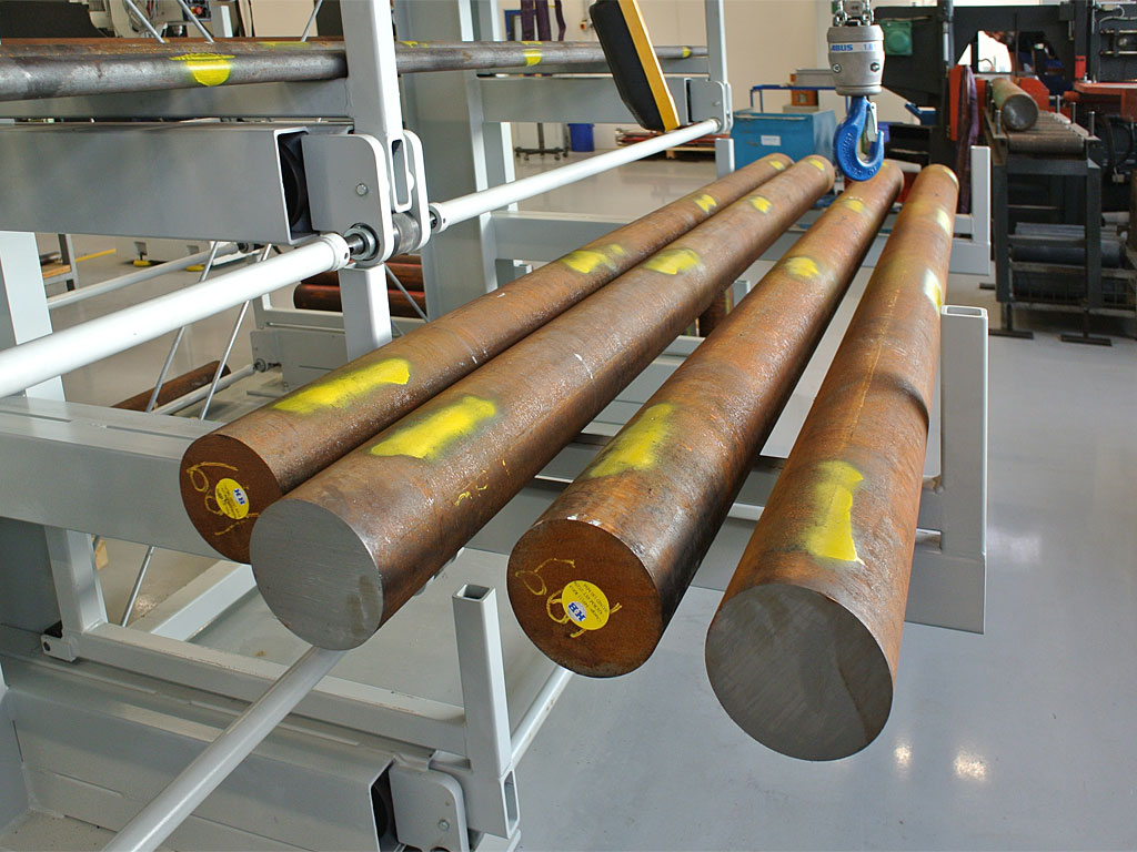 Langgutauszugregal, doppelseitig, Fachgröße 720 x 300 mm (TxH)