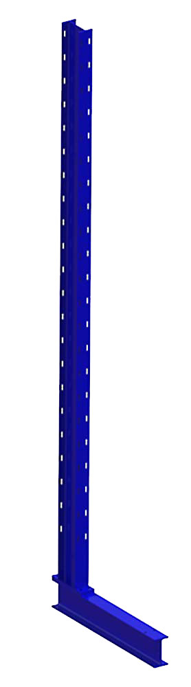 Kragarmregalständer leicht, einseitig, 2500 x 500 (HxT)