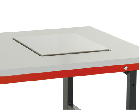 ERGOPAK 2.0 Pack- und Arbeitstisch, höhenverstellbar durch Motor, (BxTxH) 2000 x 920 x 710 bis 960 mm, mit eichfähiger Waage