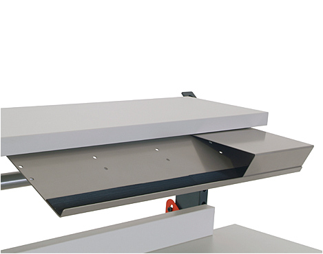 Tastatur- und Mausablage, (BxTxH) 760 x 210 x 20 mm, mit rutschfester Gummiauflage, zur Montage an Universalablage