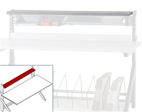 5.0 Ablagebord, (BxT) 1705 x 295 mm