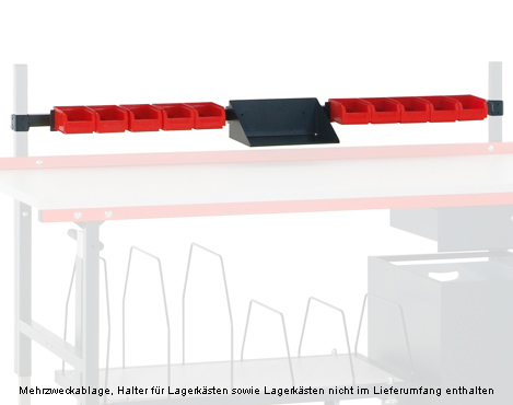 2.0 Multifunktionsträger, (BxTxH) 1640 x 40 x 40 mm, für Tischbreite 2000 mm