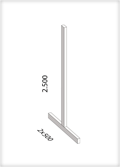 KR Ständer M-D 2500-1000