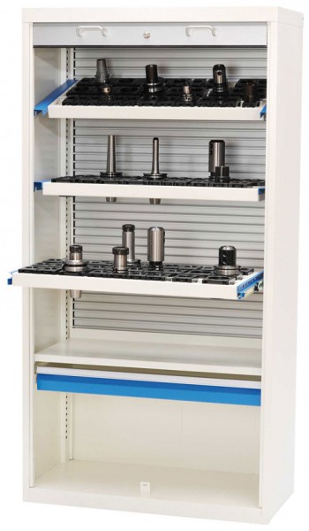 CNC-Rollladenschrank mit Kunststoff-Rollladen (leer)