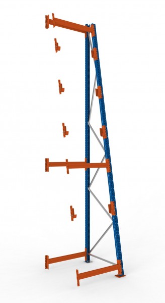 Kabeltrommelregal, 4900 x 900 x 900 mm (HxBxT), Anbauregal, lackiert