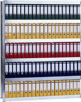 Schraubregal Office (Büroregal, Archivregal) als Anbauregal 250 kg, 6 Fachböden, (HxBxT) 2075 x 1005 x 600 mm