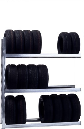 Reifenregal "Tire" als Anbauregal, 3 Lagerebenen, (BxTxH) 1695 x 400 x 2000 mm