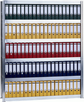 Schraubregal Office (Büroregal, Archivregal) als Grundregal 250 kg, 7 Fachböden, (HxBxT) 2500 x 875 x 300 mm