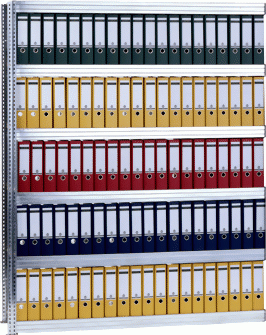 Schraubregal Office (Büroregal, Archivregal) als Anbauregal 250 kg, 7 Fachböden, (HxBxT) 2500 x 1285 x 300 mm