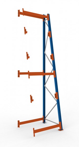 Kabeltrommelregal, 4400 x 1100 x 900 mm (HxBxT), Anbauregal, lackiert