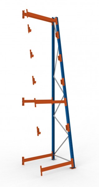 Kabeltrommelregal, 4900 x 1100 x 900 mm (HxBxT), Anbauregal, lackiert